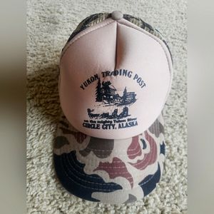 VINTAGE Yukon Trading Post Circle City Alaska Camo Hat